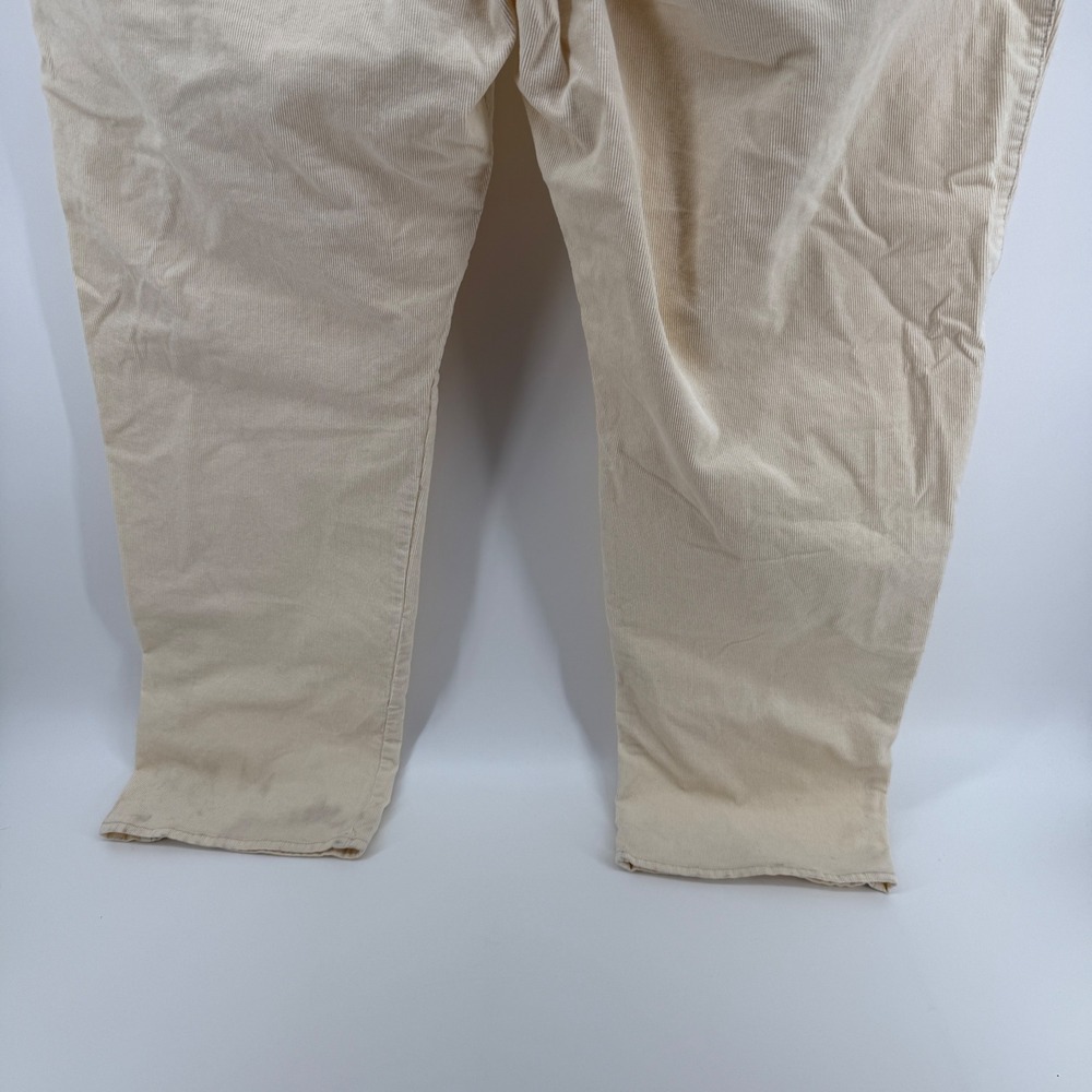 Peter Millar Mens 46 Corduroy Pants Cream Beige Five Pocket Fine Wale Casual - Picture 6 of 9